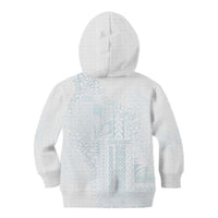 Samoa Lotu Tamaiti Mamanu Siapo Kid Hoodie Off White Plumeria - Polynesian Pride