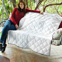 Samoa Lotu Tamaiti Mamanu Siapo Quilt Off White Plumeria - Polynesian Pride