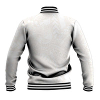 Samoa Lotu Tamaiti Ivory Baseball Jacket Teuila Tatau - Polynesian Pride