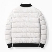 Samoa Lotu Tamaiti Ivory Bomber Puffer Jacket Teuila Tatau - Polynesian Pride