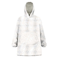 Samoa Lotu Tamaiti Ivory Wearable Blanket Hoodie Teuila Tatau - Polynesian Pride