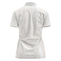 Samoa Lotu Tamaiti Ivory Women Polo Shirt Teuila Tatau - Polynesian Pride