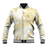 Samoa Lotu Tamaiti Gold Baseball Jacket Teuila Tatau - Polynesian Pride