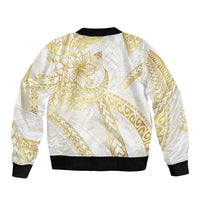 Samoa Lotu Tamaiti Gold Bomber Jacket Teuila Tatau - Polynesian Pride