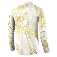 Samoa Lotu Tamaiti Gold Button Sweatshirt Teuila Tatau - Polynesian Pride