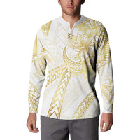 Samoa Lotu Tamaiti Gold Button Sweatshirt Teuila Tatau - Polynesian Pride
