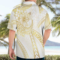 Samoa Lotu Tamaiti Gold Hawaiian Shirt Teuila Tatau - Polynesian Pride