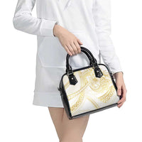 Samoa Lotu Tamaiti Gold Shoulder Handbag Teuila Tatau - Polynesian Pride