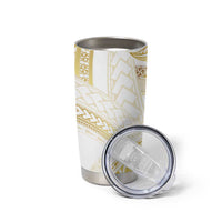 Samoa Lotu Tamaiti Gold Tumbler Cup Teuila Tatau - Polynesian Pride