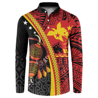 Papua New Guinea Independence Personalised Button Sweatshirt PNG Bagi and Lime Pot LT7 Black - Polynesian Pride