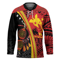 Papua New Guinea Independence Personalised Hockey Jersey PNG Bagi and Lime Pot LT7 Unisex Black - Polynesian Pride