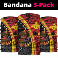 Papua New Guinea Independence Neck Gaiter PNG Bagi and Lime Pot LT7 package One Size: 25*50cm Black - Polynesian Pride