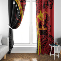 Papua New Guinea Independence Window Curtain PNG Bagi and Lime Pot LT7 - Polynesian Pride
