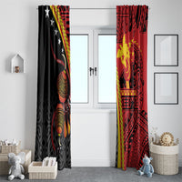 Papua New Guinea Independence Window Curtain PNG Bagi and Lime Pot LT7 - Polynesian Pride