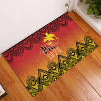 Papua New Guinea 1975 To The Future Rubber Doormat Sepik Masks LT7 - Polynesian Pride