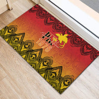 Papua New Guinea 1975 To The Future Rubber Doormat Sepik Masks LT7 - Polynesian Pride