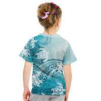Polynesia Turtle Kid T Shirt Watercolor Abstract Style LT7 - Polynesian Pride