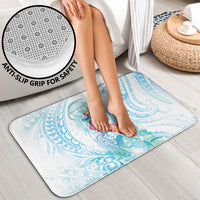 Sea Blue Polynesian Jellyfish Bathroom Set Watercolor Glows - Polynesian Pride