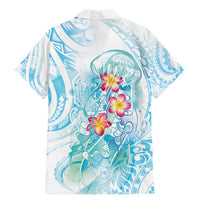 Sea Blue Polynesian Jellyfish Family Matching Mermaid Dress and Hawaiian Shirt Watercolor Glows - Polynesian Pride