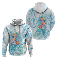 Sea Blue Polynesian Jellyfish Hoodie Watercolor Glows LT7 - Polynesian Pride