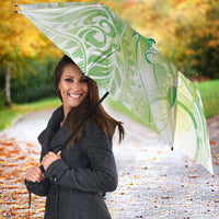 Summer Green Polynesian Jellyfish Umbrella Watercolor Glows - Polynesian Pride
