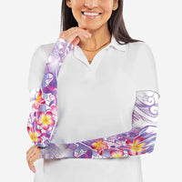 Lavender Polynesian Jellyfish Arm Sleeves Watercolor Glows - Polynesian Pride