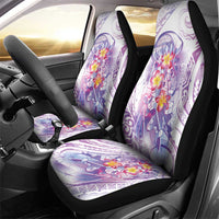 Lavender Polynesian Jellyfish Car Seat Cover Watercolor Glows - Polynesian Pride