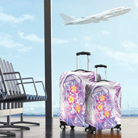 Lavender Polynesian Jellyfish Luggage Cover Watercolor Glows - Polynesian Pride