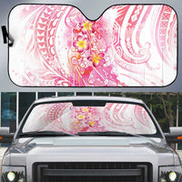 Rose Pink Polynesian Jellyfish Auto Sun Shade Watercolor Glows - Polynesian Pride
