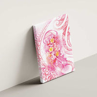 Rose Pink Polynesian Jellyfish Canvas Wall Art Watercolor Glows - Polynesian Pride