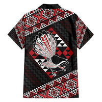 Taniko Aotearoa Family Matching Short Sleeve Bodycon Dress and Hawaiian Shirt Poutama Mix Piwakawaka LT7 - Polynesian Pride