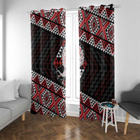 Taniko Aotearoa Window Curtain Poutama Mix Piwakawaka