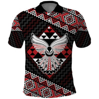 Taniko Aotearoa Polo Shirt Poutama Mix Piwakawaka - Ver02