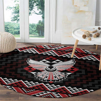 Taniko Aotearoa Round Carpet Poutama Mix Piwakawaka - Ver02