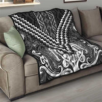 Maori Tukutuku Taniko Motifs Quilt Black Poutama Mix Kowhaiwhai LT7 - Polynesian Pride