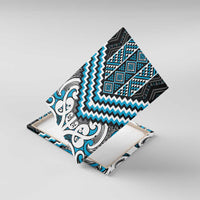 Maori Tukutuku Taniko Motifs Canvas Wall Art Turquoise Poutama Mix Kowhaiwhai
