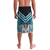 Maori Tukutuku Taniko Motifs Lavalava Turquoise Poutama Mix Kowhaiwhai