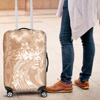 Polynesian Women's Day Luggage Cover Plumeria Passion - Beige LT7 Beige - Polynesian Pride