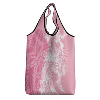 Polynesian Women's Day Grocery Bag Plumeria Passion - Pink