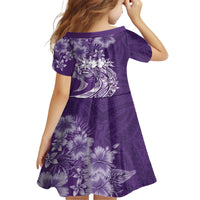 Polynesian Women's Day Family Matching Summer Maxi Dress and Hawaiian Shirt Plumeria Passion - Purple LT7 - Polynesian Pride