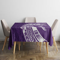 Polynesian Women's Day Tablecloth Plumeria Passion - Purple LT7 - Polynesian Pride