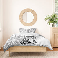 Polynesian Women's Day Bedding Set Plumeria Passion - White LT7 - Polynesian Pride