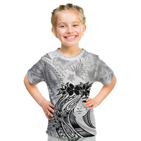 Polynesian Women's Day Kid T Shirt Plumeria Passion - White LT7 White - Polynesian Pride