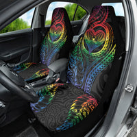 New Zealand Pride Car Seat Cover Takatapui Rainbow Fern