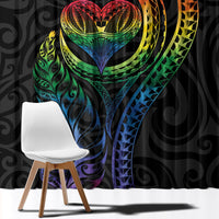 New Zealand Pride Window Curtain Takatapui Rainbow Fern