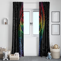 New Zealand Pride Window Curtain Takatapui Rainbow Fern