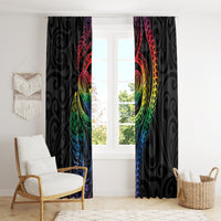 New Zealand Pride Window Curtain Takatapui Rainbow Fern
