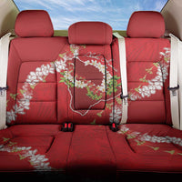 Hawaii Island Flowers Lei Back Car Seat Cover Ohia Lehua Scarlet Red LT7 One Size Red - Polynesian Pride