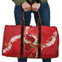 Hawaii Island Flowers Lei Travel Bag Ohia Lehua Scarlet Red LT7 Red - Polynesian Pride