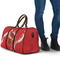 Hawaii Island Flowers Lei Travel Bag Ohia Lehua Scarlet Red LT7 - Polynesian Pride